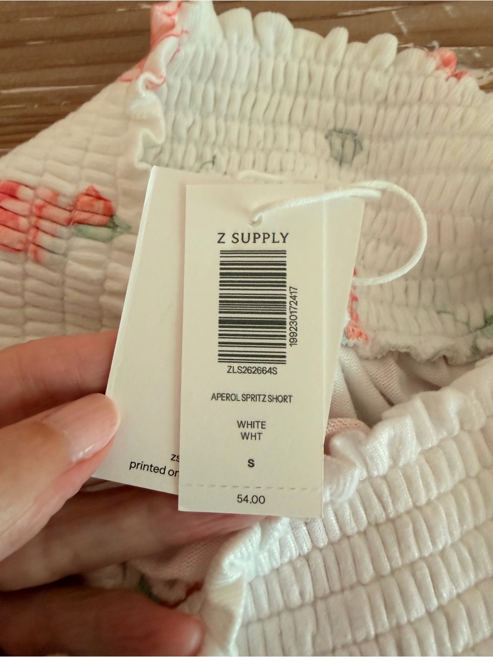 Z Supply Aperol Spritz Lounge Top & Shorts MATCHING SET White Multi (Size Small) - Picture 11 of 15